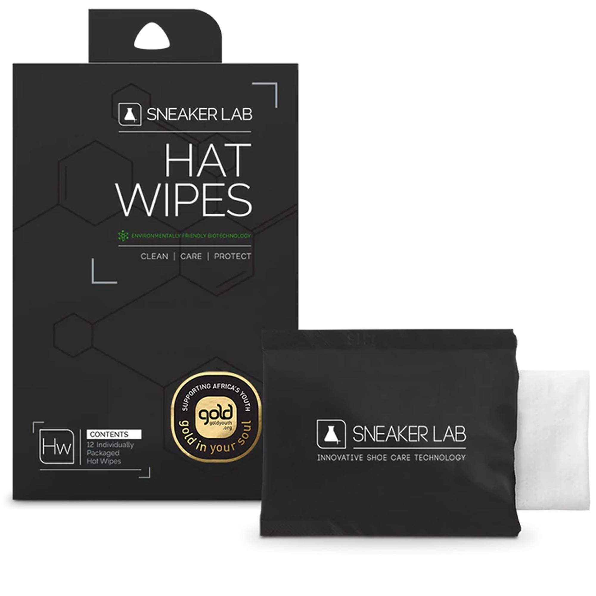 Sneaker Lab Hat Cleaner Wipes (12 Pack) - Premium Cleaning Cloths for Caps, Hats & Sneakers - Perfect for Sports, Travel & Daily Maintenance