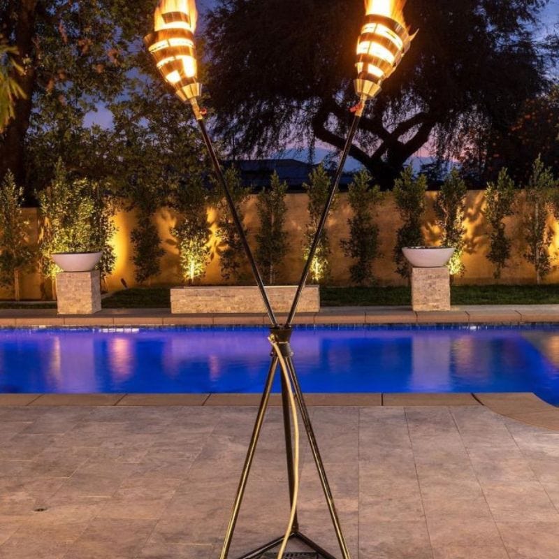 Premium Fire Torch Urn for Outdoor Memorials & Ceremonies - Durable Metal Design for Backyard, Garden & Special Events