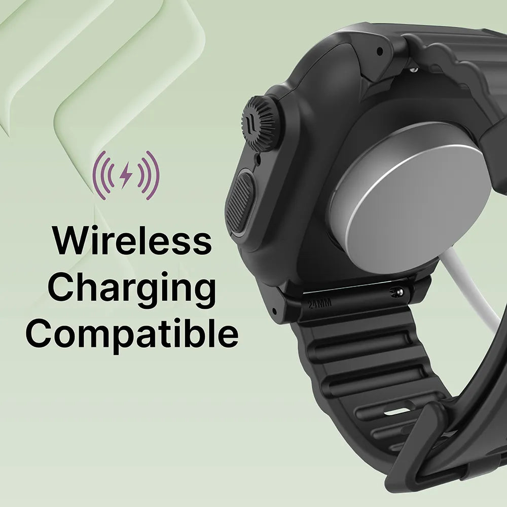 45mm 330ft Waterproof Case with Band for Apple Watch Series 9/8/7 - Durable Protection for Swimming, Diving & Outdoor Sports
