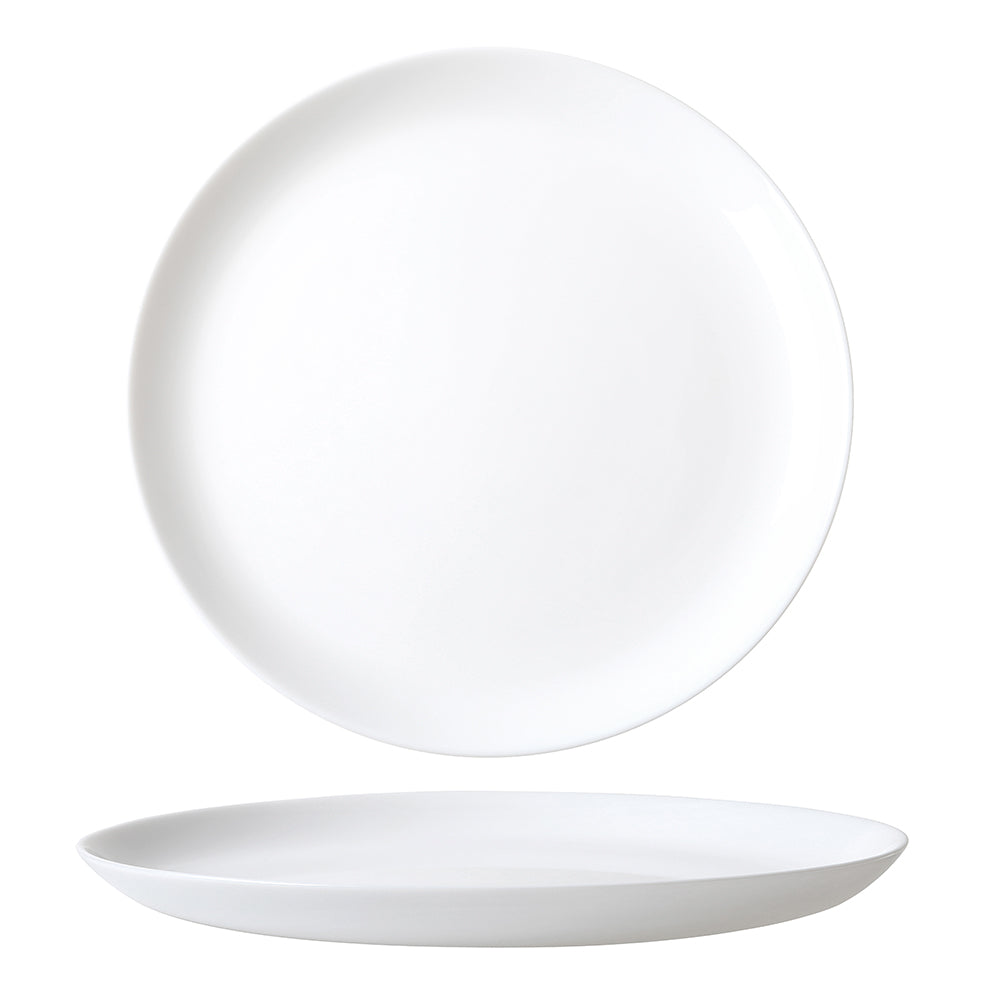 12-Piece White Coupe Dinnerware Set - Elegant Porcelain Tableware for Formal Dining, Wedding Gifts & Special Occasions