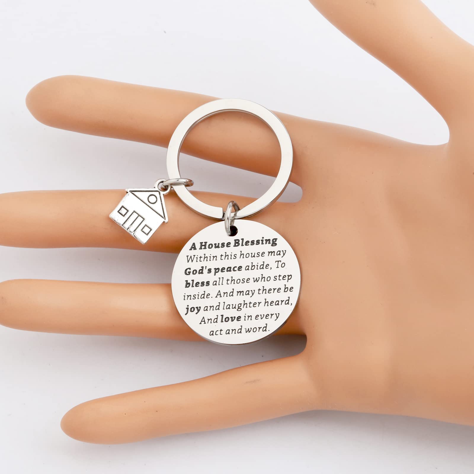 MYOSPARK New House Keychain - Elegant Homeowner Jewelry Gift for Women, First Home & Housewarming Present, House Blessing Keepsake - Perfect for New Home Celebrations & Special Occasions