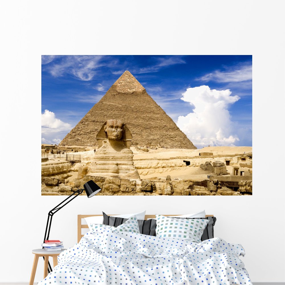 Egyptian Sphinx & Pyramid Wall Mural - Peel & Stick Wall Decal (72
