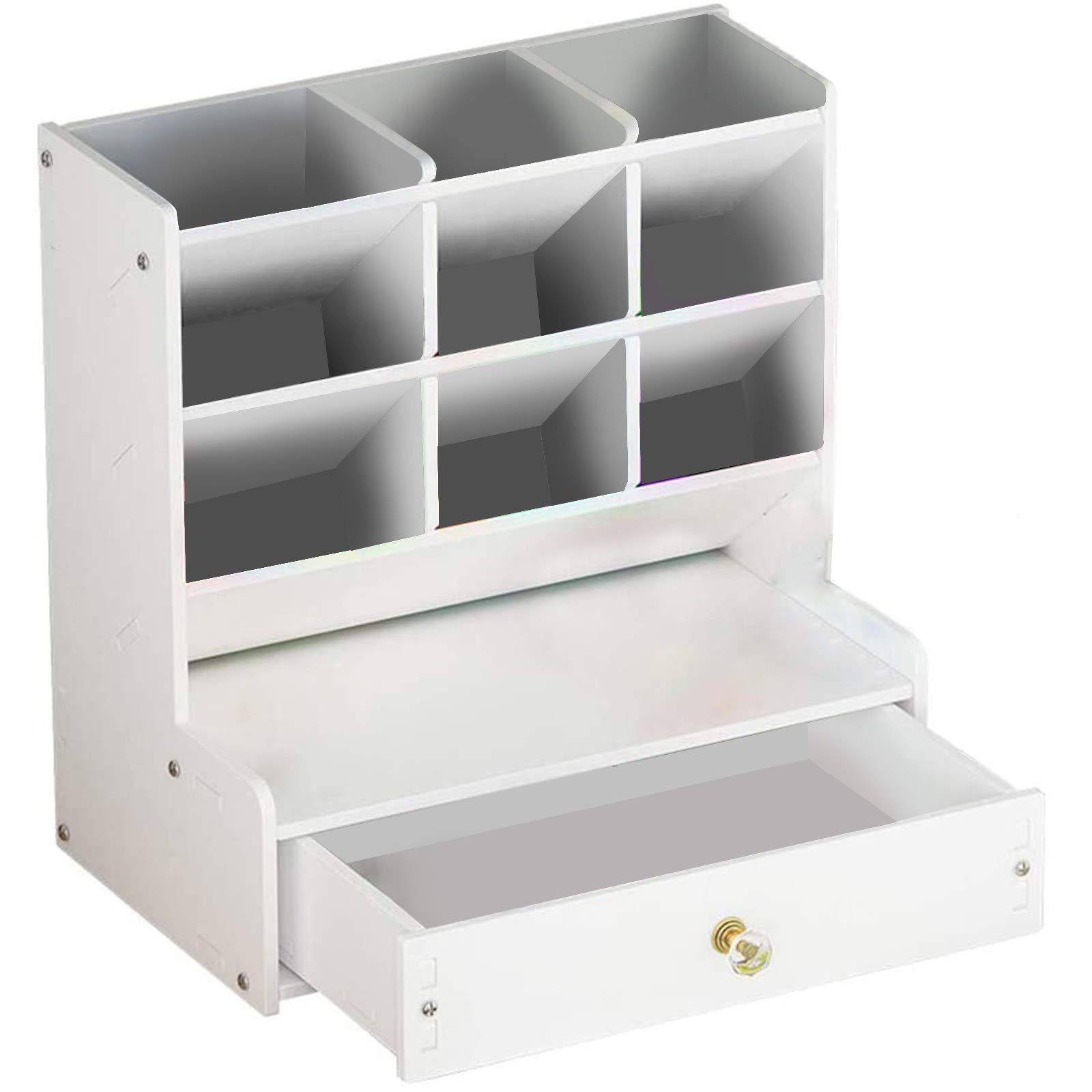 Multifunctional Student Desk Organizer - Large Capacity Bookshelf Holder for Office & School Supplies, Pens, Fine Point Smooth Writing Pens - Perfect for Study, Work & Home Organization