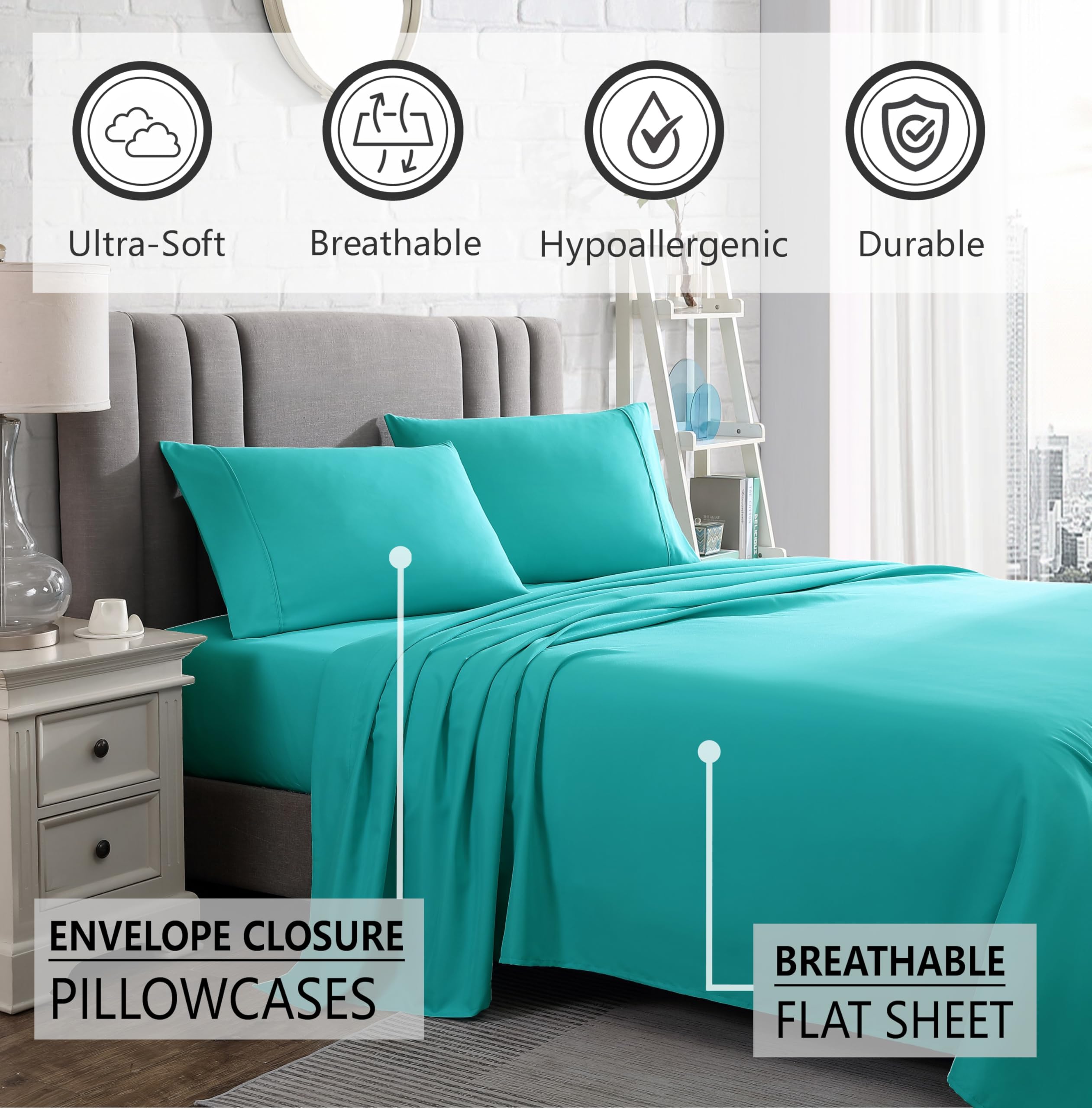 Premium King Size Sheet Set - 16