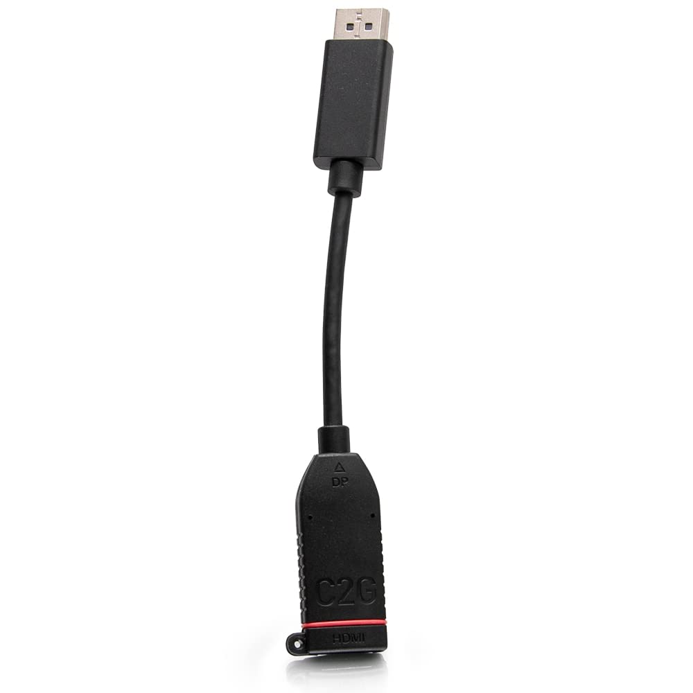 C2G Universal 4K HDMI Dongle Adapter Ring - Mini DisplayPort to HDMI, DisplayPort to HDMI, USB-C to HDMI Converter - Perfect for Home Theater, Gaming & Office Setup