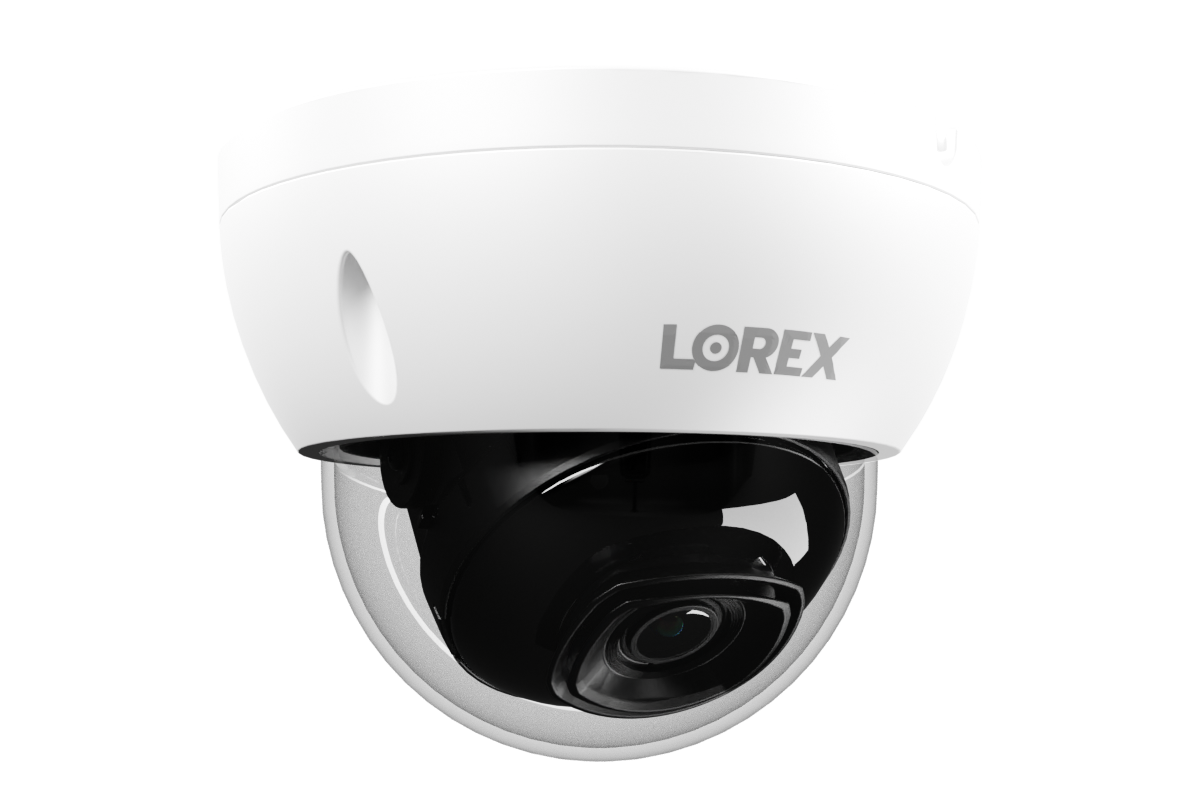 Lorex A4 4MP IP Wired Dome Security Camera - IK10 Vandal Proof, Two-Way Audio, Smart Motion Detection for Home & Business Security Surveillance