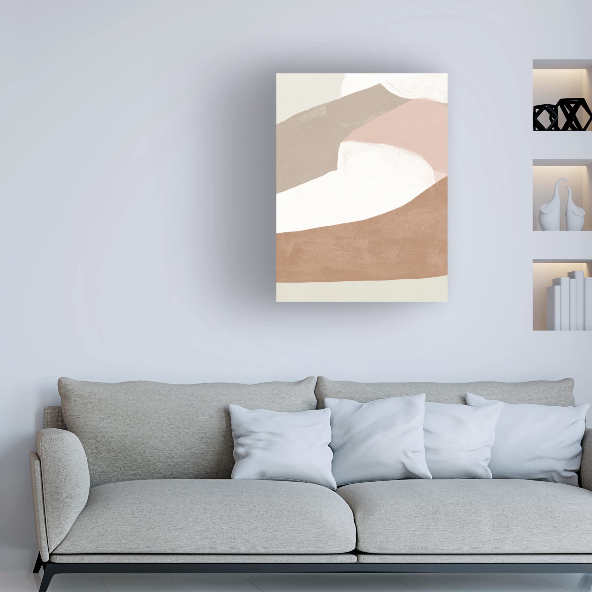 Trademark Fine Art 'Symphonic Shapes VI' Abstract Canvas Wall Art by June Erica Vess - Perfect for Modern Living Room, Office & Bedroom Decor