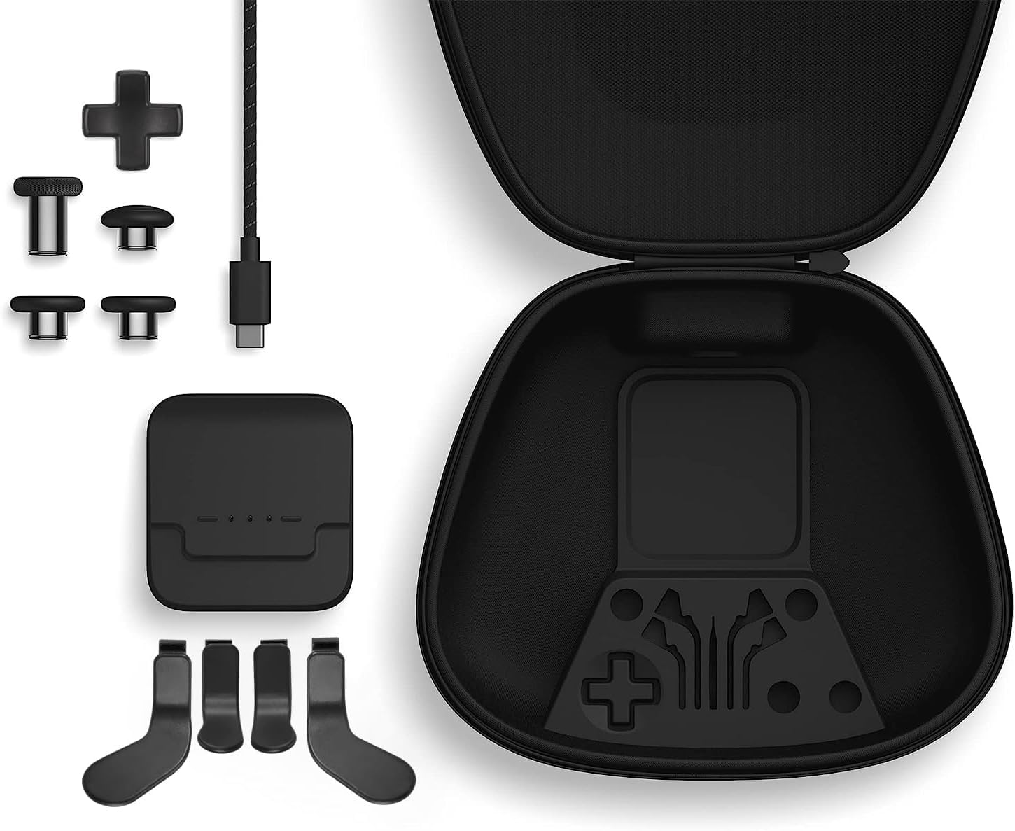 Xbox Elite Series 2 Controller Accessories Kit - 13-in-1 Complete Component Pack with 4 Thumbsticks, 4 Paddles, D-Pad & Charging Dock - Perfect for Competitive Gaming & Professional Esports Players