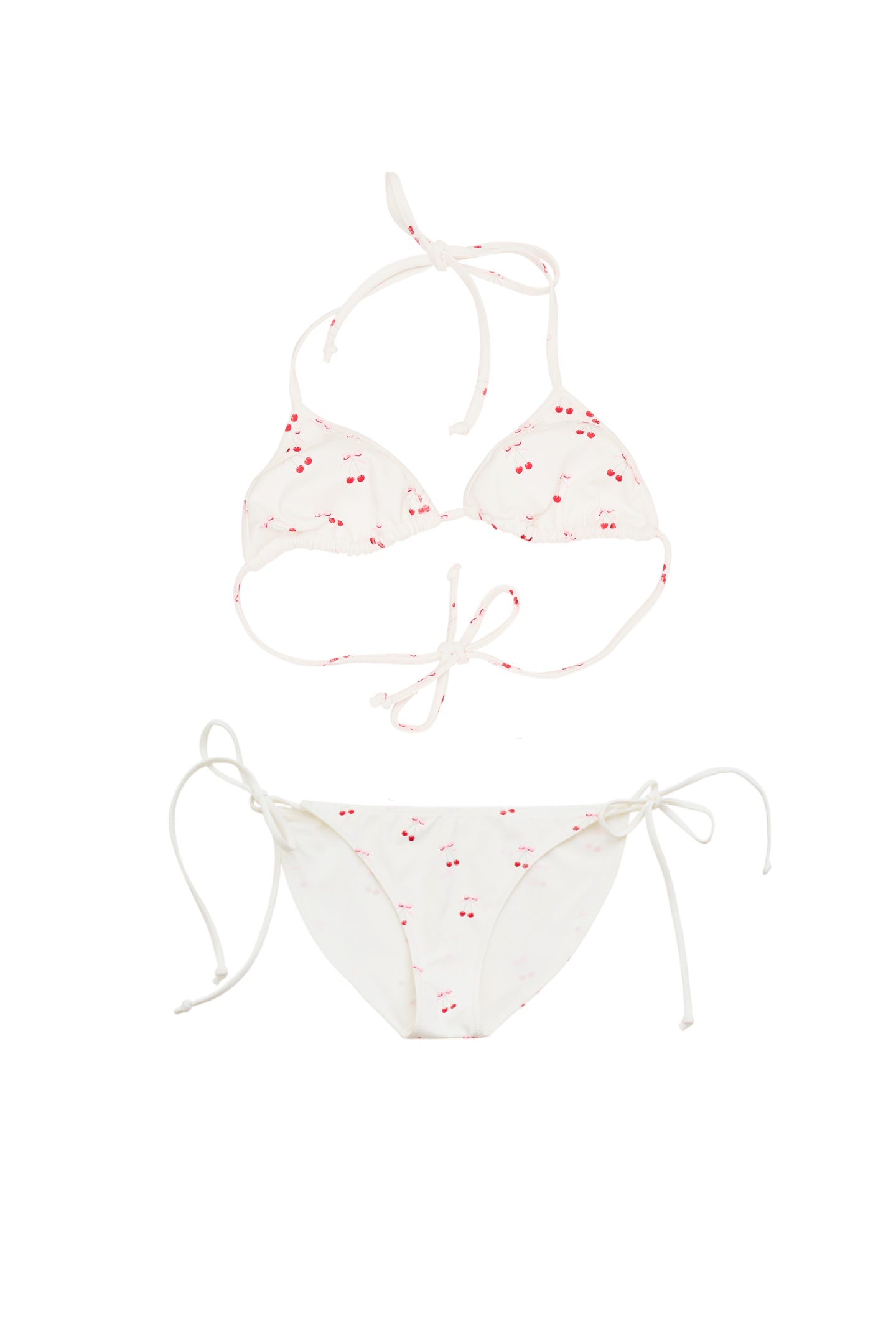 Girls Finnie Cherry Print Bikini Set - Cute Swimwear for Beach, Pool & Summer Vacation