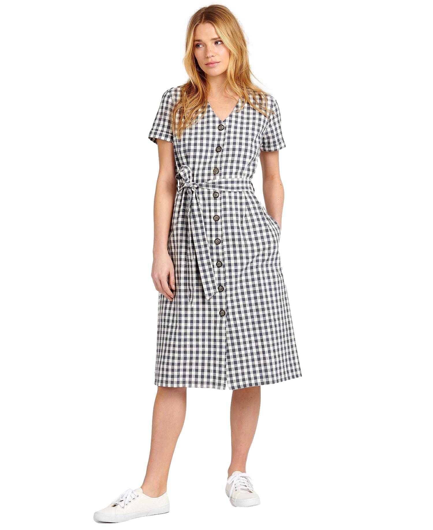 Barbour Women's Peregrine Dress - Navy Blue Casual Summer Dress for Outdoor Activities & Travel