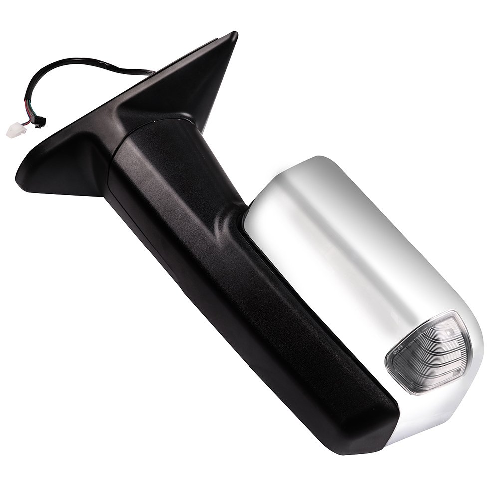 Aintier Power Heated Towing Mirrors for Dodge Ram 1500/2500/3500 (2010-2018) - LED Turn Signal, Puddle Light & Chrome Housing | Perfect for Towing, Camping & Off-Road Adventures