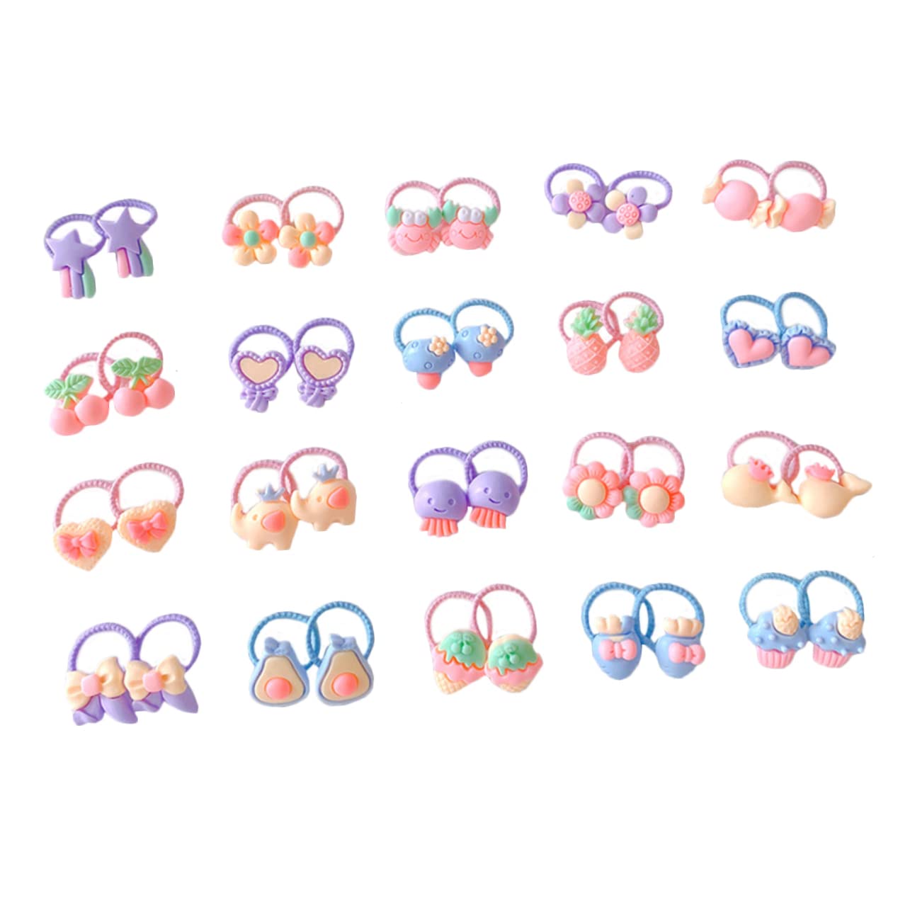 TOYANDONA 40pcs Soft Elastic Hair Ties for Toddlers & Babies - No Pull Gentle Hair Bands for Girls, Braids, Buns & Ponytails - Perfect Hair Accessories for School, Play & Everyday Use