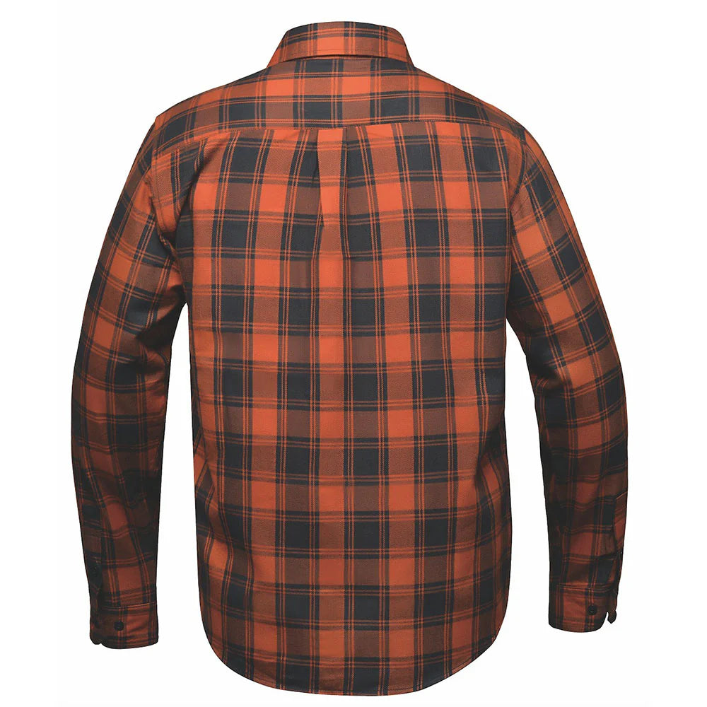 DERRINGER Men's Black & Brown Flannel Shirt - Soft Plaid Long Sleeve Button Down for Casual Wear, Outdoor Activities & Fall Layering