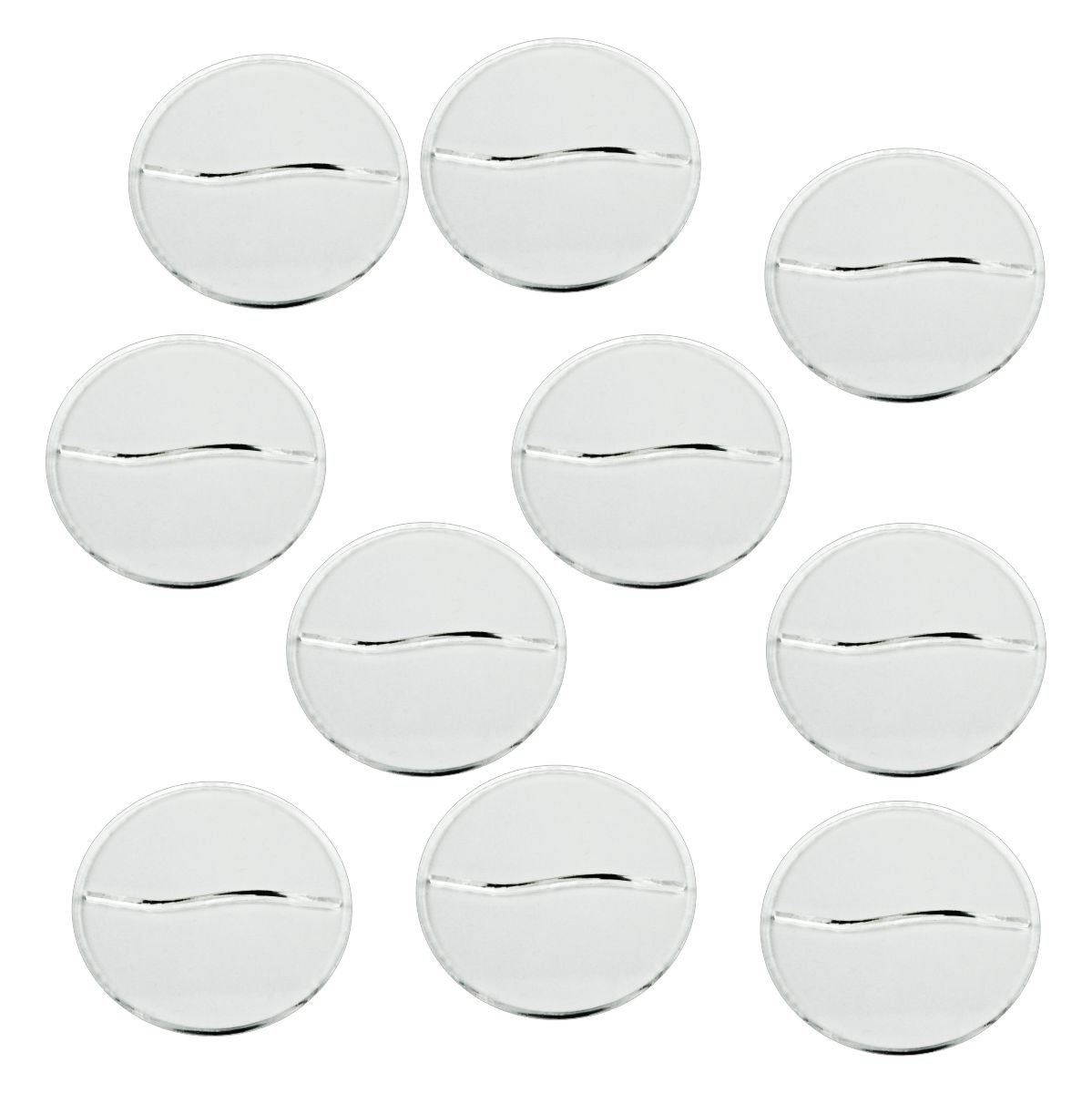 LITKO 3mm Clear Acrylic Miniature Bases - 50mm Slotted Paper Figure Holders for Dungeons and Dragons RPG | Durable Game Card Stands for Tabletop Gaming & Miniature Displays