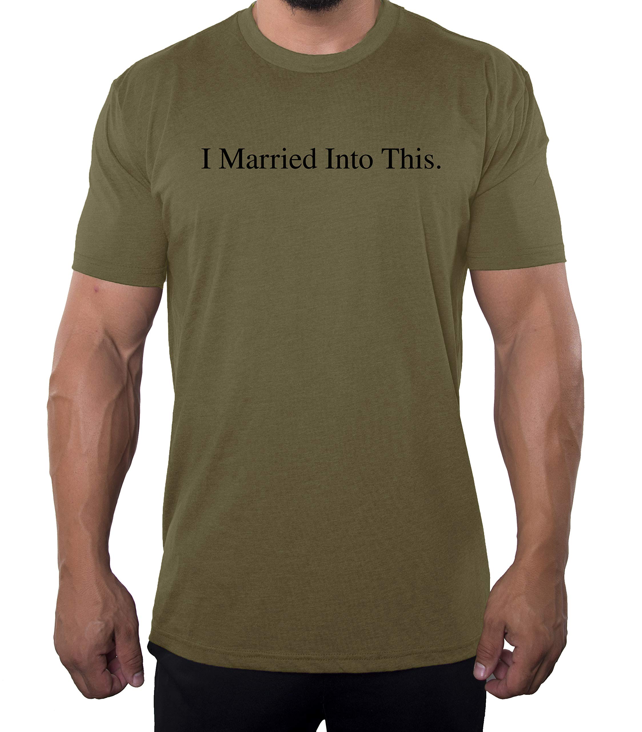 Funny Family Reunion T-Shirt for Men - 'I Married into This' Graphic Novelty Tee - Perfect for Family Gatherings, BBQ Parties & Reunions