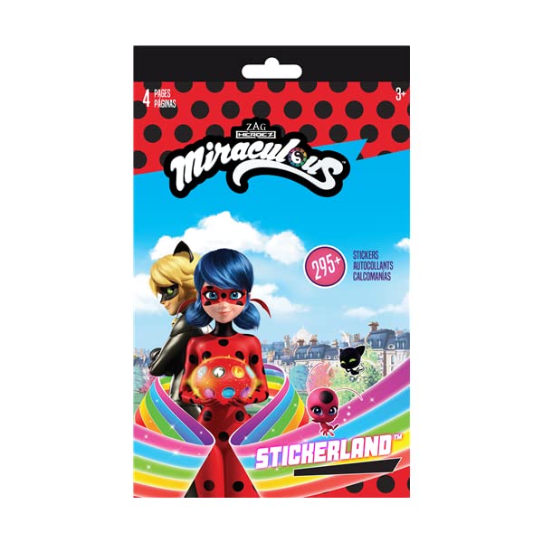 Miraculous Ladybug and Cat Noir Activity Bundle - Stickers, Raised Stickers & 2-Sided Door Hanger for Kids | Perfect for Birthday Parties, School Projects & Room Decor