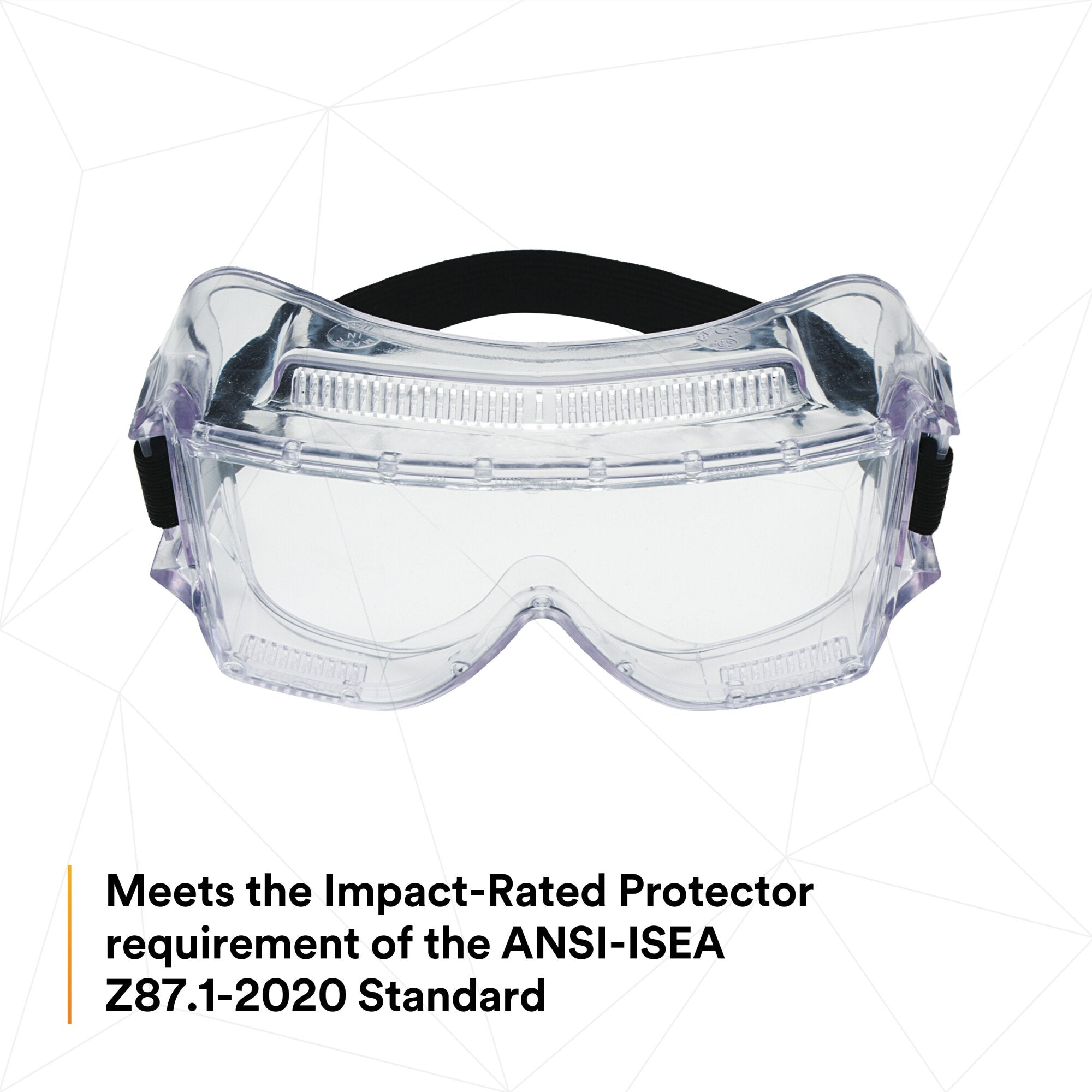 3M Centurion Impact Safety Goggles 452AF with Anti-Fog Clear Lens - Protective Eyewear for Construction, Lab Work & DIY Projects