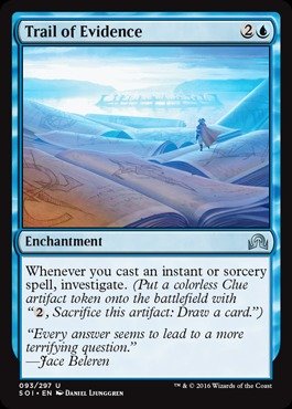Magic The Gathering - Trail of Evidence (095/297) - Shadows Over Innistrad Trading Card - Collectible Card Game for MTG Players - Perfect for Deck Building and Strategy Games