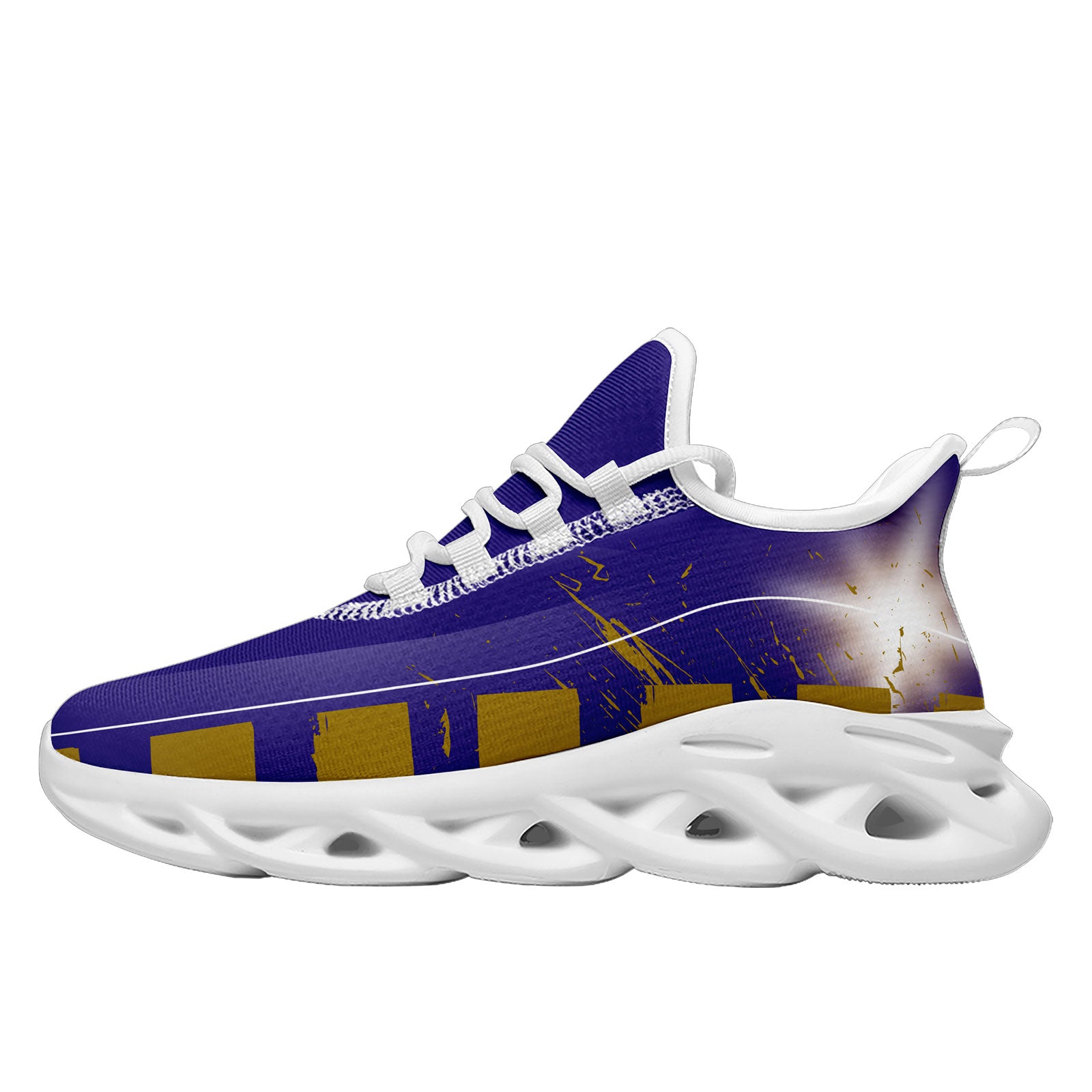 Custom Blue & Yellow Baltimore MaxSoul Shoes and Hat Set - Personalized Sneakers & Cap Combo for Men & Women - Perfect for Sports, Streetwear & Fan Gear