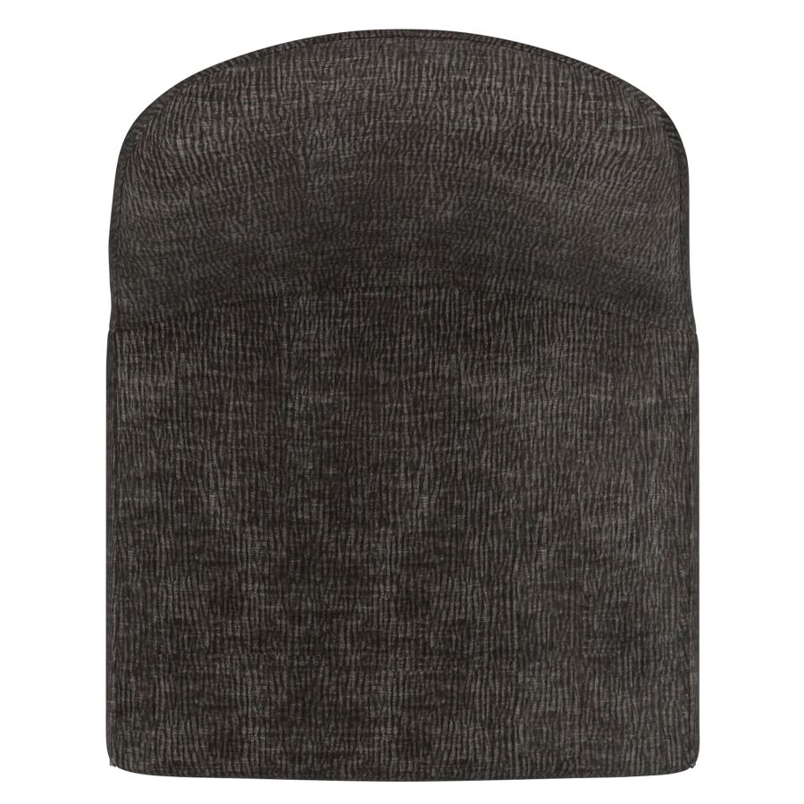 Dario Dining Chairs Set of 2 - Modern Charcoal Fabric Upholstered Kitchen Chairs with Sturdy Metal Legs - Perfect for Dining Room, Kitchen, or Breakfast Nook