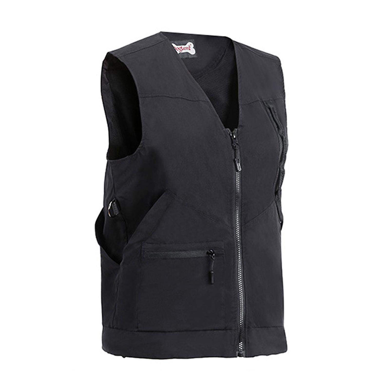 Professional Waterproof Dog Training Vest with Multiple Pockets - Obedience Handler Jacket for Men & Women (Black, Size L) - Ideal for Dog Training, Outdoor Activities & Pet Grooming