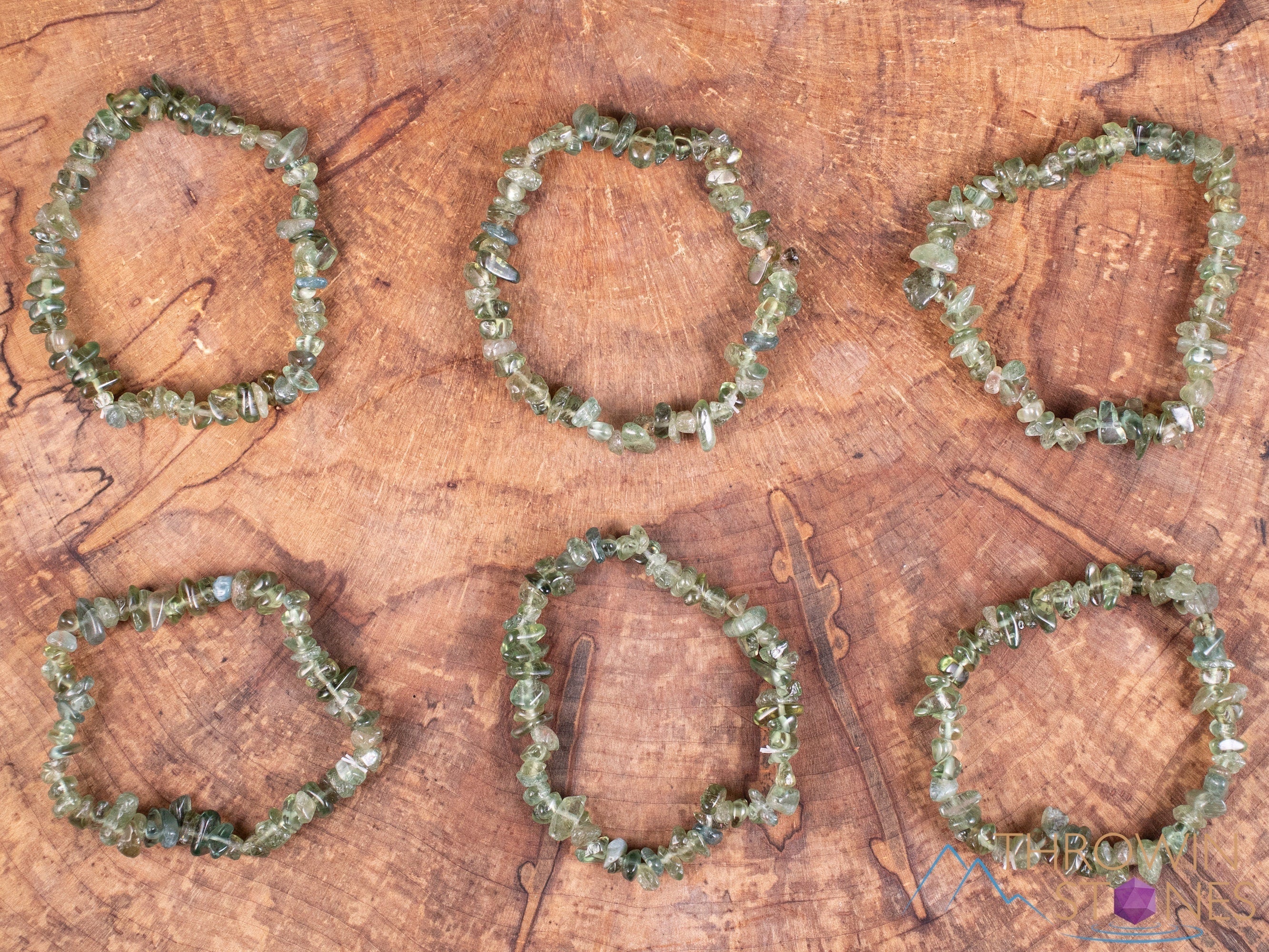 Green Apatite Crystal Bracelet - Natural Healing Stone Chip Bead Bracelet, Handmade Spiritual Jewelry for Energy Balance & Emotional Healing | Perfect for Meditation, Yoga & Chakra Balancing