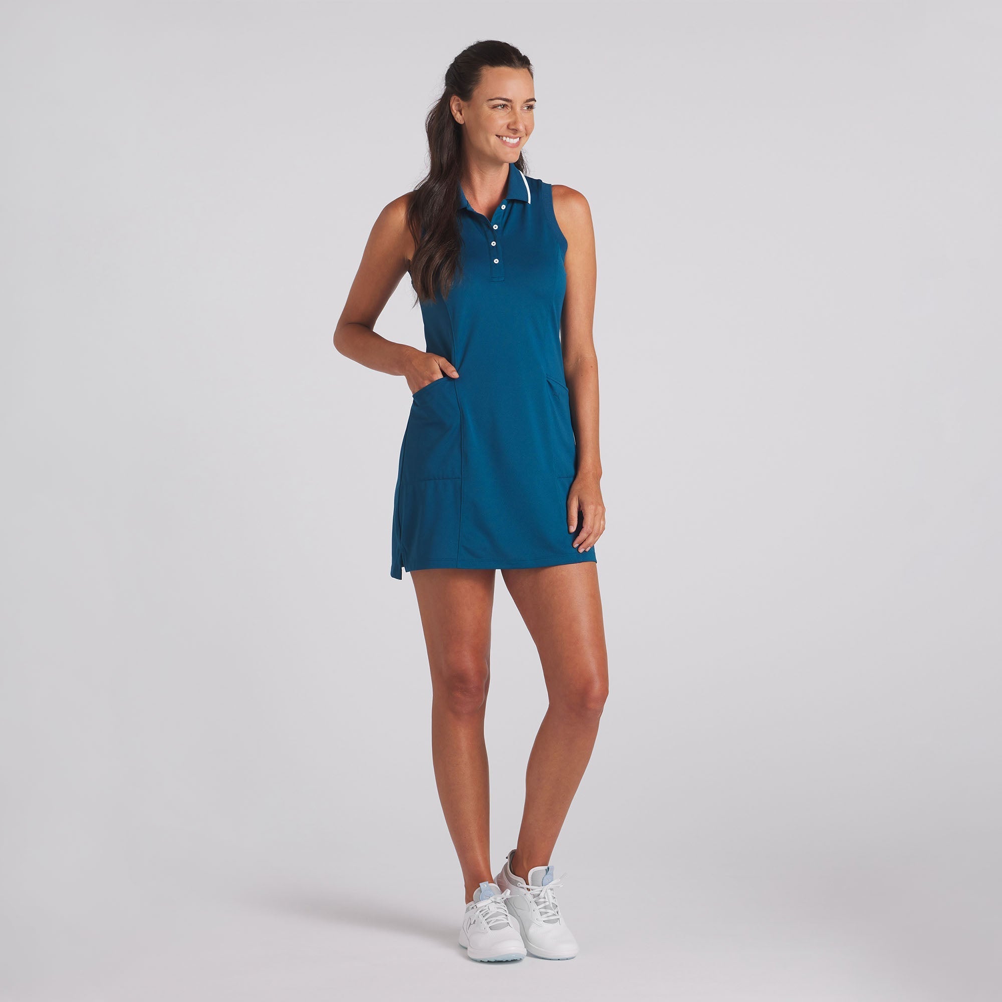 Women's Comfortable Pique Golf Dress - Breathable & Stretchy for Everyday Wear - Perfect for Golf, Tennis & Casual Outings