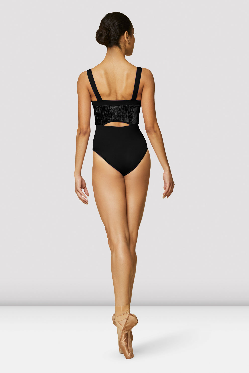 Akira Women's Velvet Wide Strap Leotard - Elegant Dancewear for Ballet, Yoga & Performance Costumes