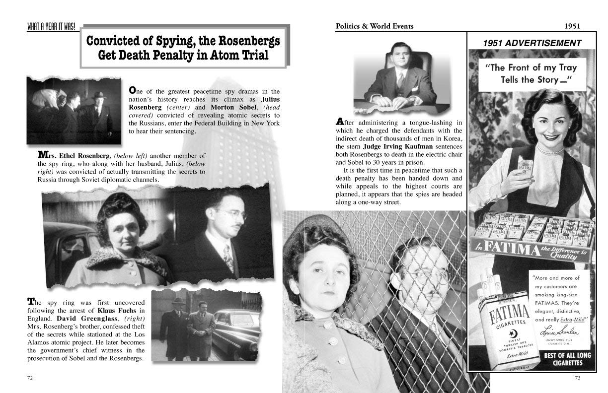 1951 What a Year It Was! 70th Anniversary Coffee Table Book - Perfect for Home Decor, Gift Giving & Nostalgic Storytelling