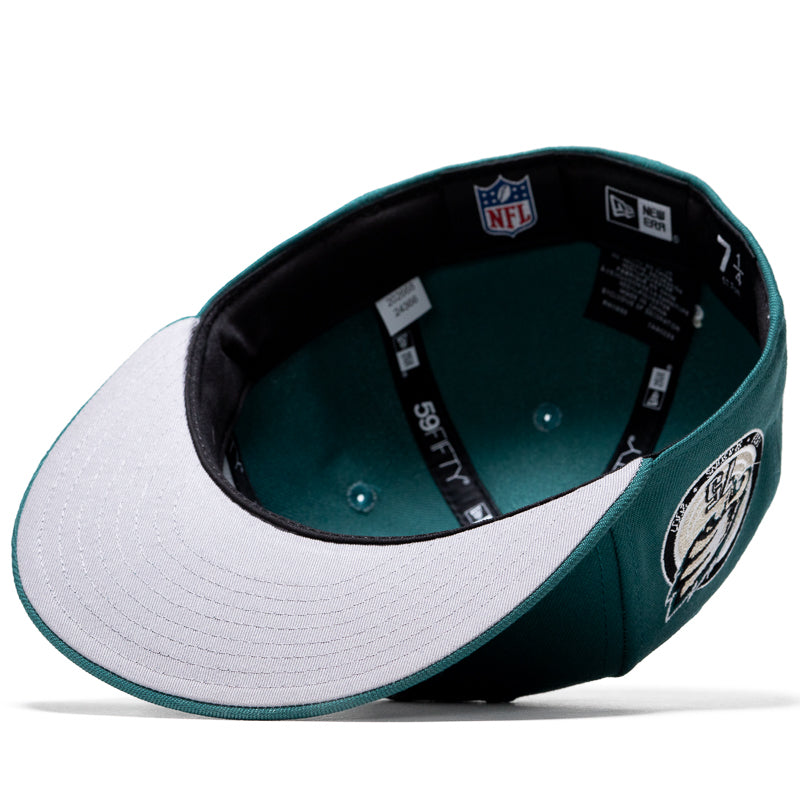 New Era Philadelphia Eagles 59FIFTY Fitted Cap - Pine Green - Official NFL Licensed Hat for Men - Perfect for Game Day & Sports Fans