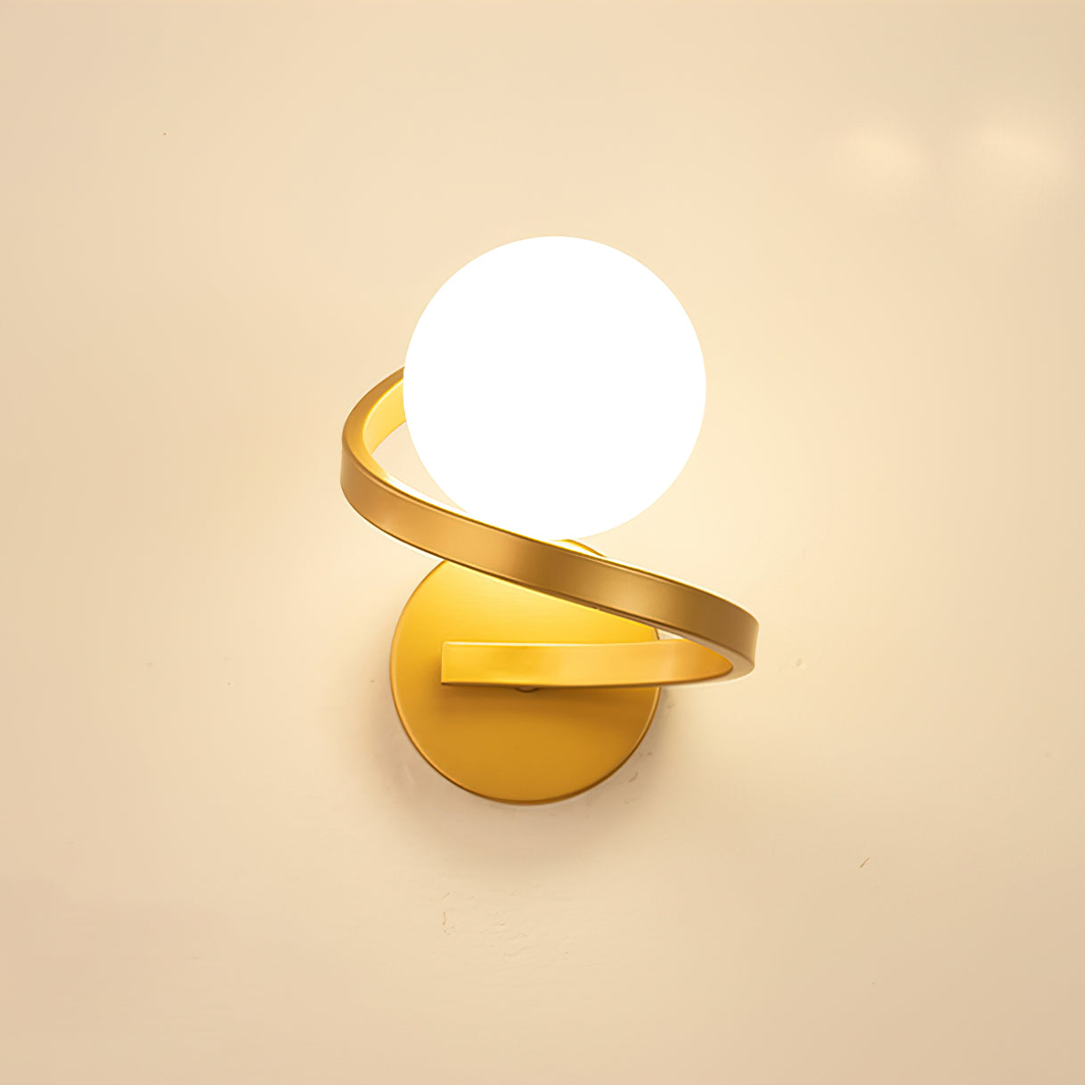 Modern Spiral Wall Light - Sleek LED Sconce for Bedroom, Living Room & Hallway - Energy Efficient Home Decor Lighting Fixture