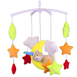 **Musical Crib Mobile for Baby Girls - Nursery Decor with Soothing Sounds, Crib Mobile Doll & Baby Shower Gift - Perfect for Newborns, Nursery Room & Sleep Time**