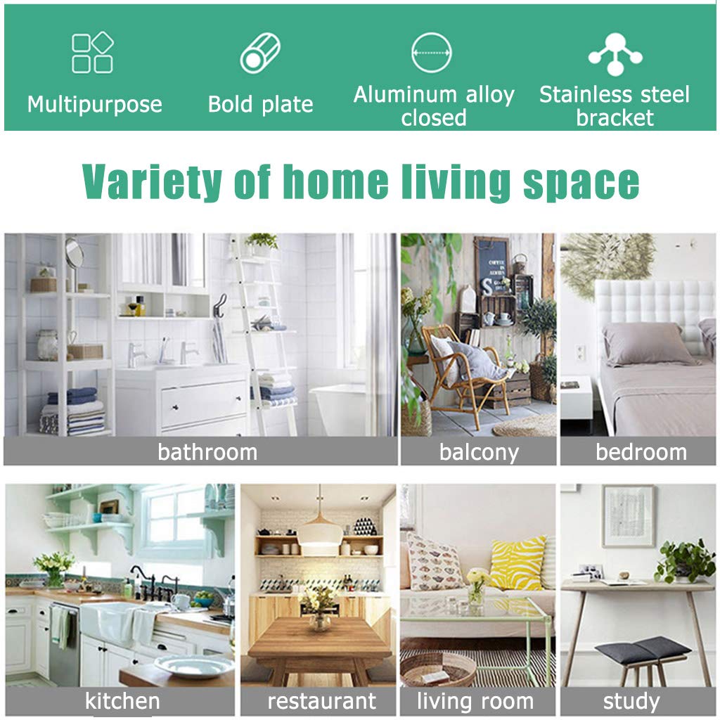 Space-Saving Folding Wall-Mounted Drop-Leaf Table - Heavy Duty Kitchen Dining Desk for Small Spaces | Compact Computer Workstation, Breakfast Nook & Home Office Solution