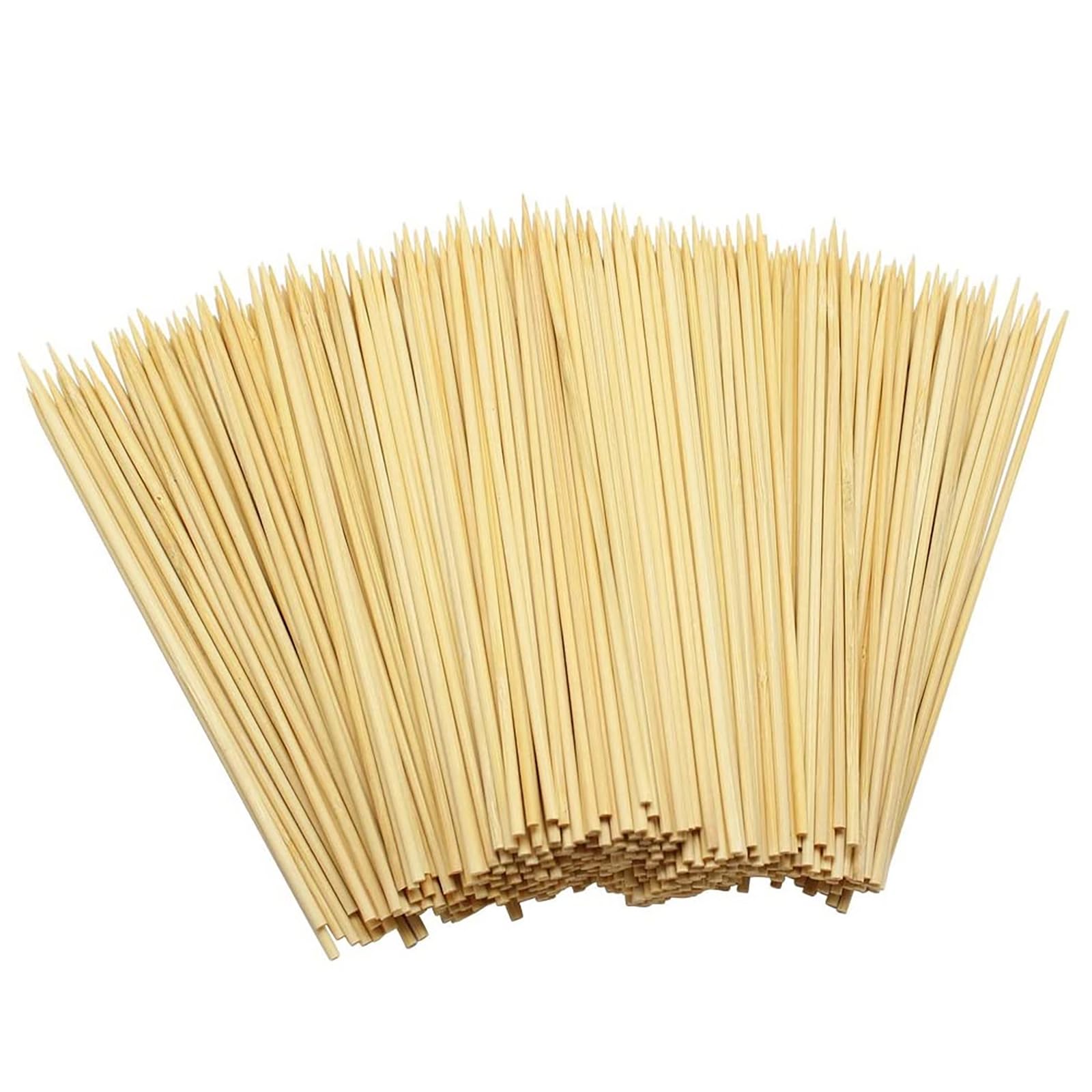 400 Pcs 6 Inch Bamboo Skewers - Wooden Skewers for Appetizers, BBQ, Kabobs, Chocolate Fountain, Fondue, Cocktails & Party Snacks - Perfect for Grilling, Entertaining & Food Presentation