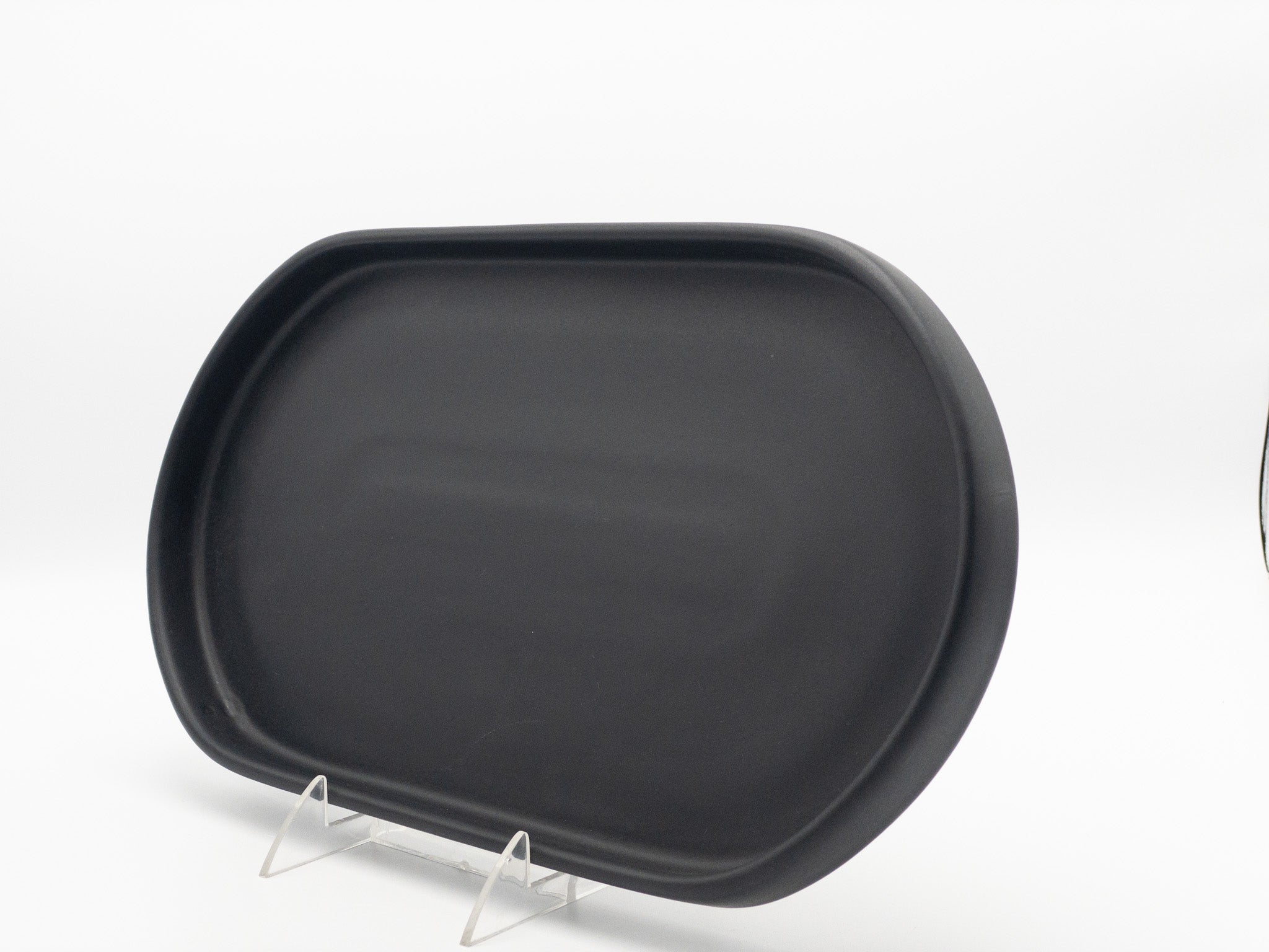 American Modern Racetrack Oval Wall Clock - Matte Black Finish | Stylish Home & Office Decor for Living Room, Bedroom, Kitchen