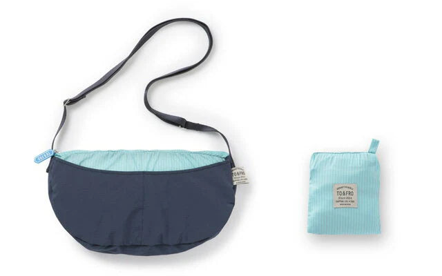 TO&FRO Packable Travel Pouch - Navy Blue Waterproof Organizer Bag for Toiletries, Cosmetics & Essentials | Perfect for Camping, Gym & Airplane Carry-On