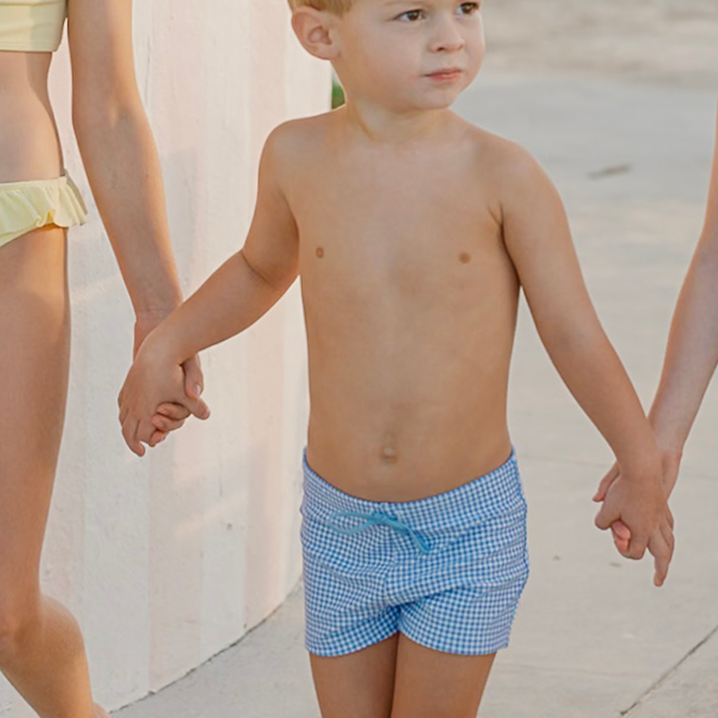 Boys Sky Blue Gingham Briefs - Comfortable Cotton Underwear for Kids, Perfect for School, Play & Everyday Wear