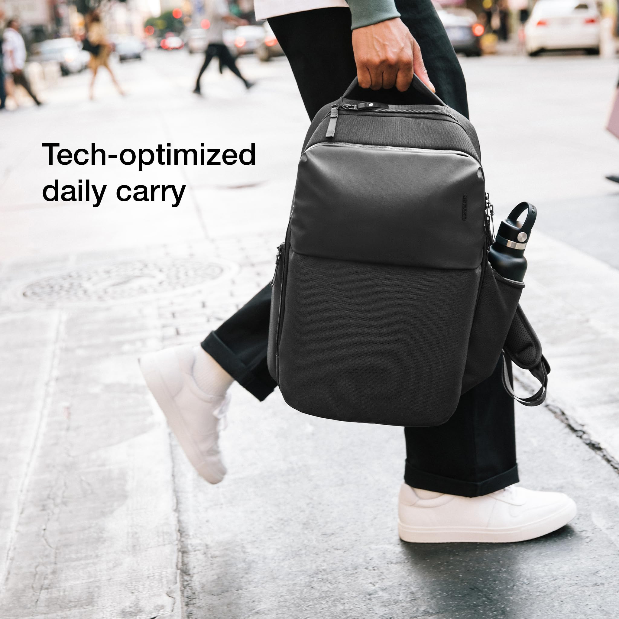 Incase A.R.C. Daypack - Lightweight 16 Inch Laptop Backpack for MacBook & iPad, Durable Tech Bag with Versatile Carry On Design (Black) - Perfect for Work, Travel & Daily Commute