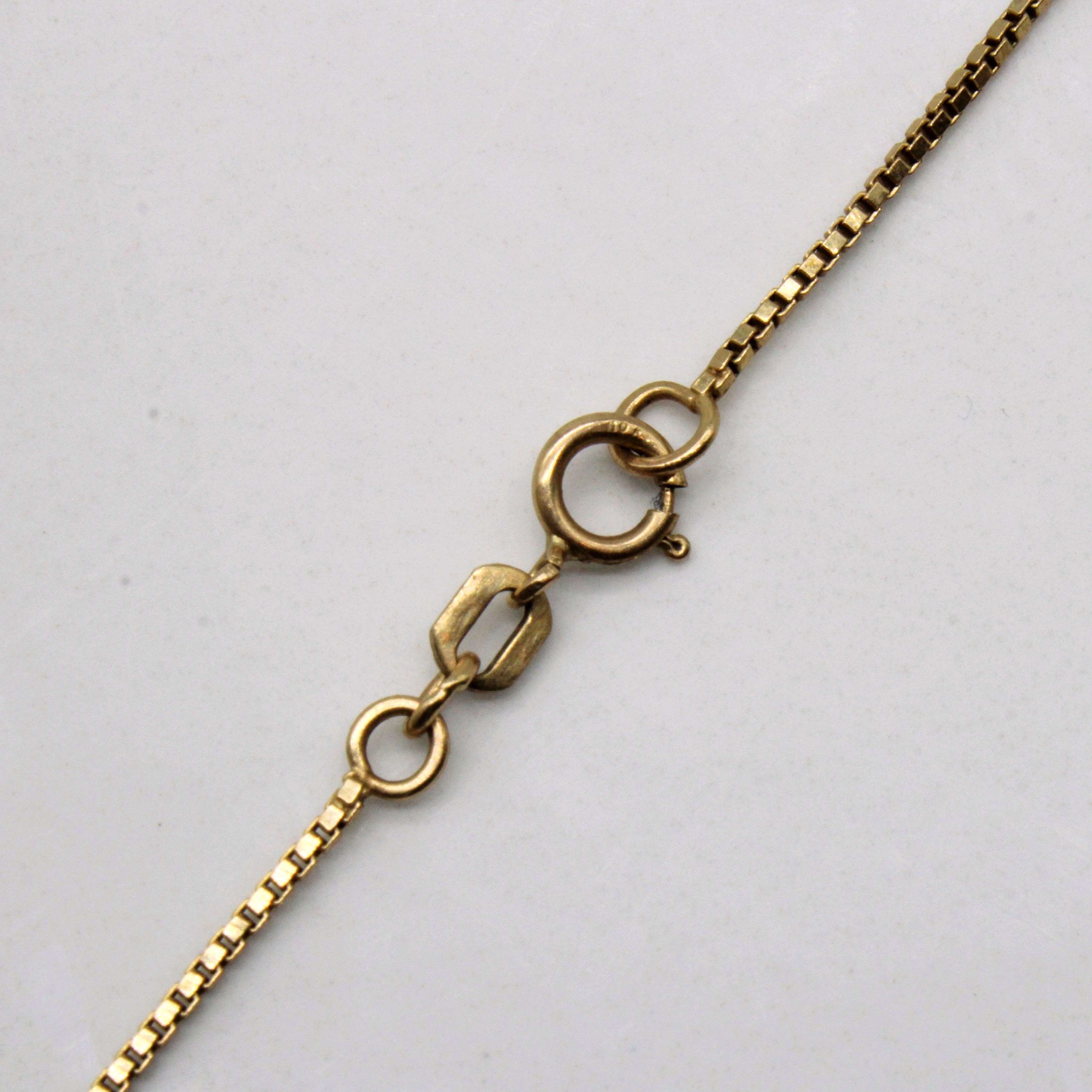 10K Yellow Gold Box Link Chain Necklace for Women - 20 Inch Solid Gold Jewelry - Perfect for Everyday Wear, Layering & Gifts