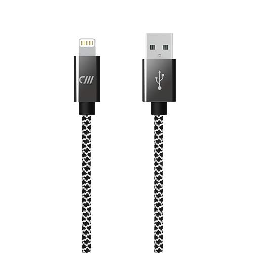10ft Marbled Woven Lightning Cable - Durable Fast Charging iPhone Charger Cord for iPhone 14/13/12/11/X/8/7 - Perfect for Home, Office & Travel Use