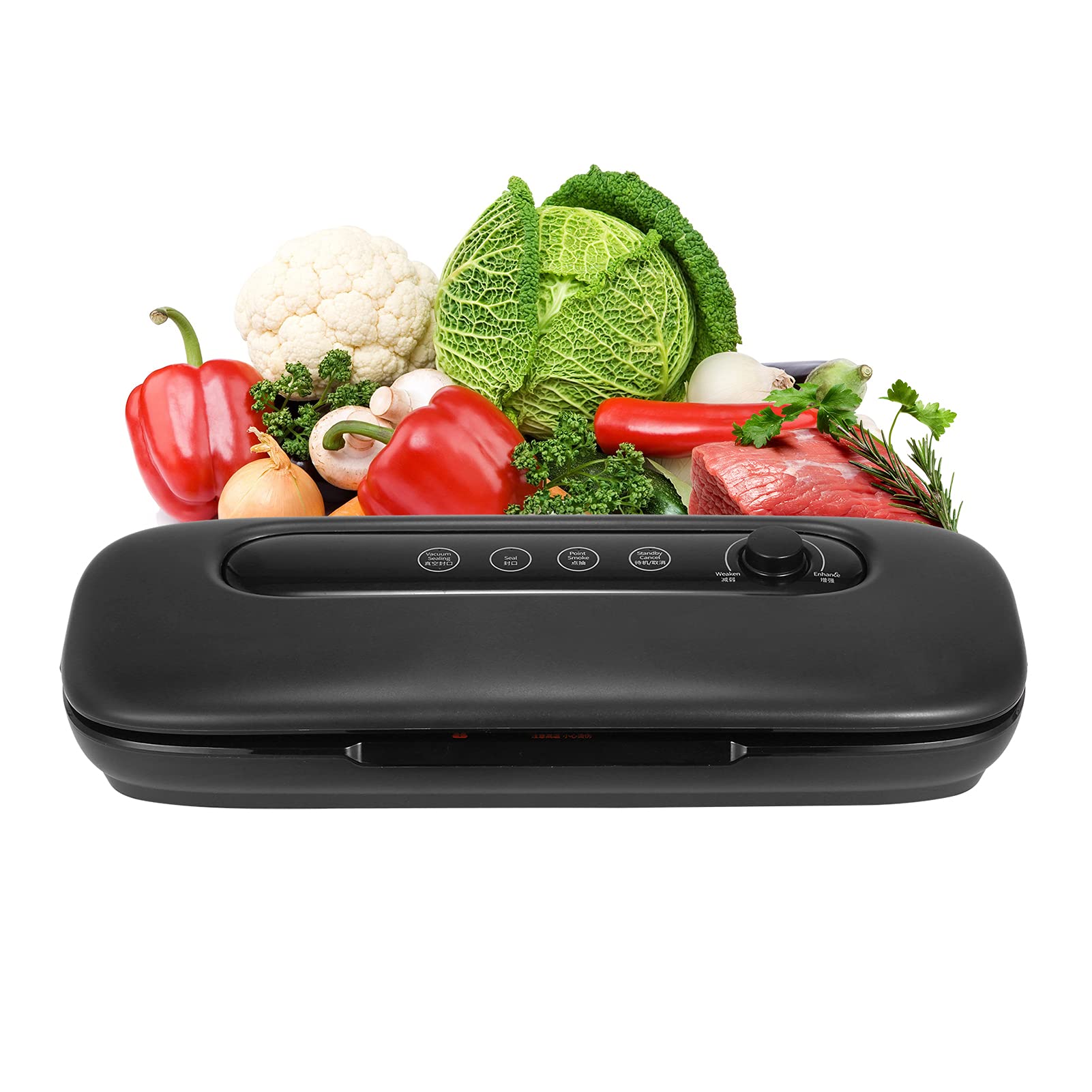 Homtoozhii Powerful Vacuum Sealer Machine for Food Storage - Dry & Wet Foods, Sous Vide Kitchen Appliance with Strong Suction | Perfect for Meal Prep, Freezer Organization & Sous Vide Cooking