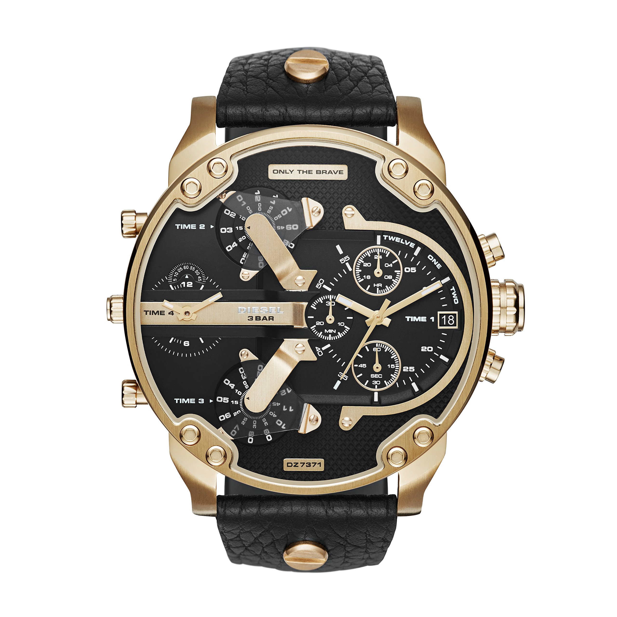 Diesel Mr. Daddy 2.0 Men's Stainless Steel Chronograph Quartz Watch - Water Resistant, Fashionable & Durable for Business, Casual & Outdoor Activities