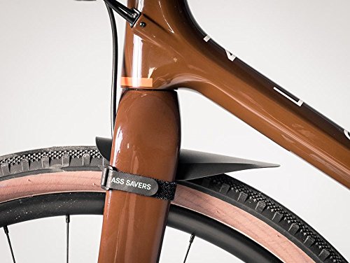 Ass Savers Mudder Mini - Lightweight Bicycle Mudguard for Face & Headset Protection | Anti-Slip Straps for Secure Fit | Compatible with 32-55mm Tire Widths | Perfect for Cross & Gravel Bikes | Ideal for Wet & Muddy Trail Rides