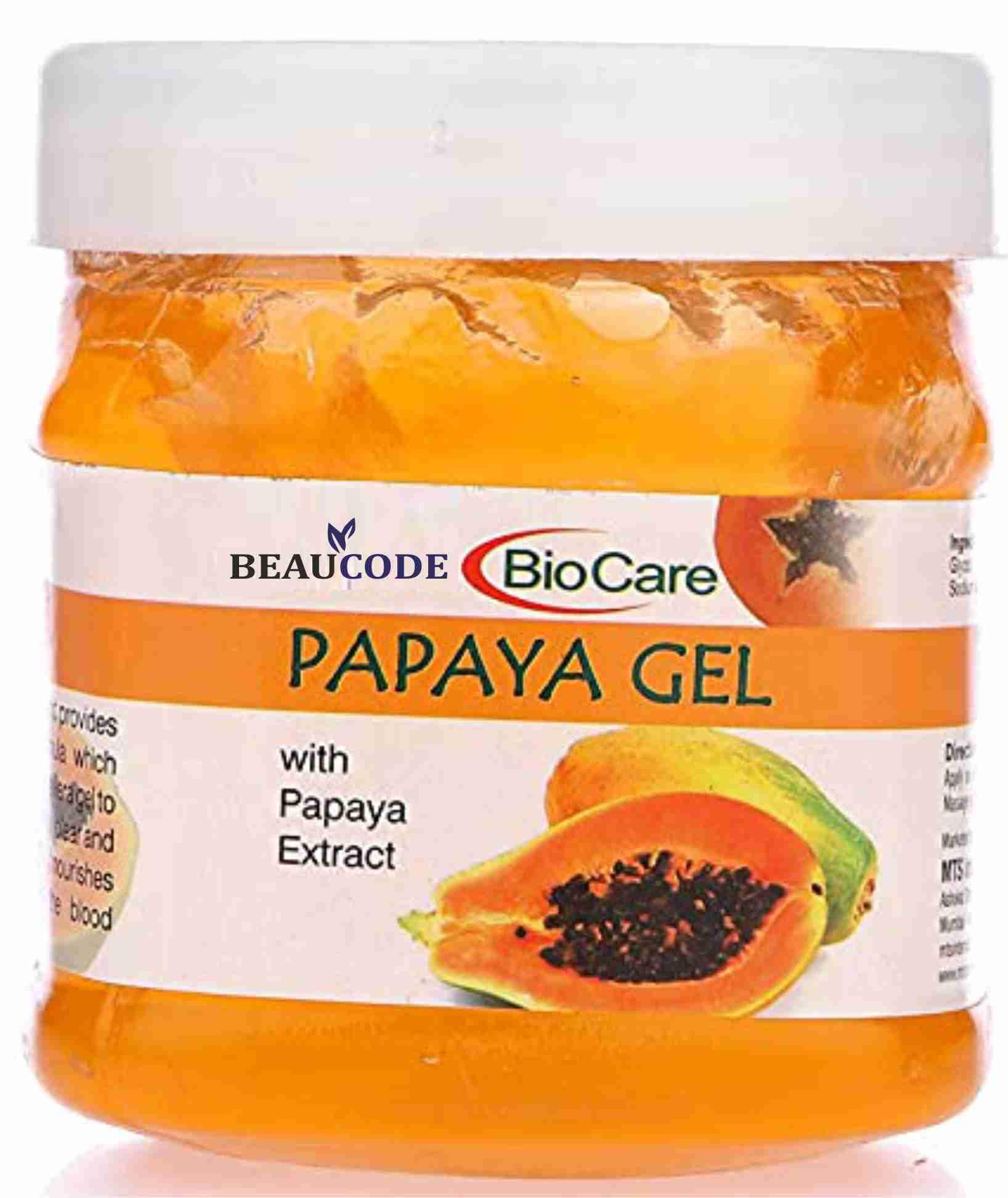 Beaucode BioCare Natural Papaya Face Gel 250g for Women & Men - Hydrating, Brightening, Anti-Aging Skincare for All Skin Types | Paraben-Free, SLS-Free, Sulfate-Free, Cruelty-Free | Perfect for Daily Moisturizing & Glowing Skin Routine