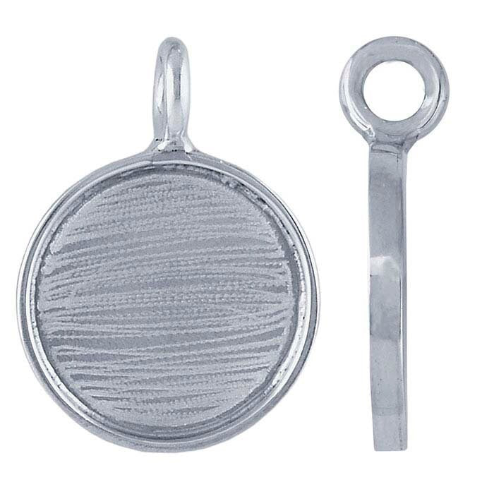Sterling Silver Round Resin Pendant Mountings - 19mm & 28mm Sizes - Perfect for Earrings, Necklaces & Custom Jewelry Making - DIY Craft & Gift Ideas