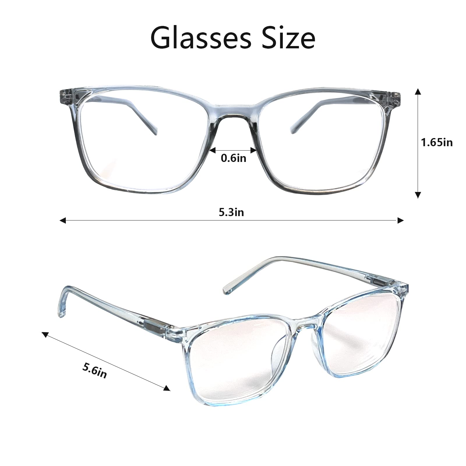 3 Pack Lightweight Reading Glasses for Men & Women - Clear Vision for Nearsightedness & Myopia - Perfect for Reading, Computer Work & Daily Use