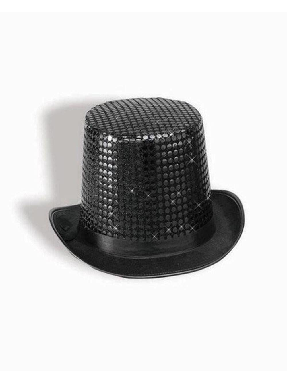 Sparkly Sequin Top Hat for Men - Glamorous Costume Accessory for Parties, Halloween, and Cosplay | Forum Novelties