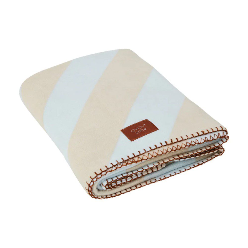 OYOY ZOO Kaya Dog Blanket - Soft & Cozy Pet Blanket for Dogs & Cats, Ice Blue, 2 Sizes (Small & Large) - Perfect for Couch, Bed & Travel Use
