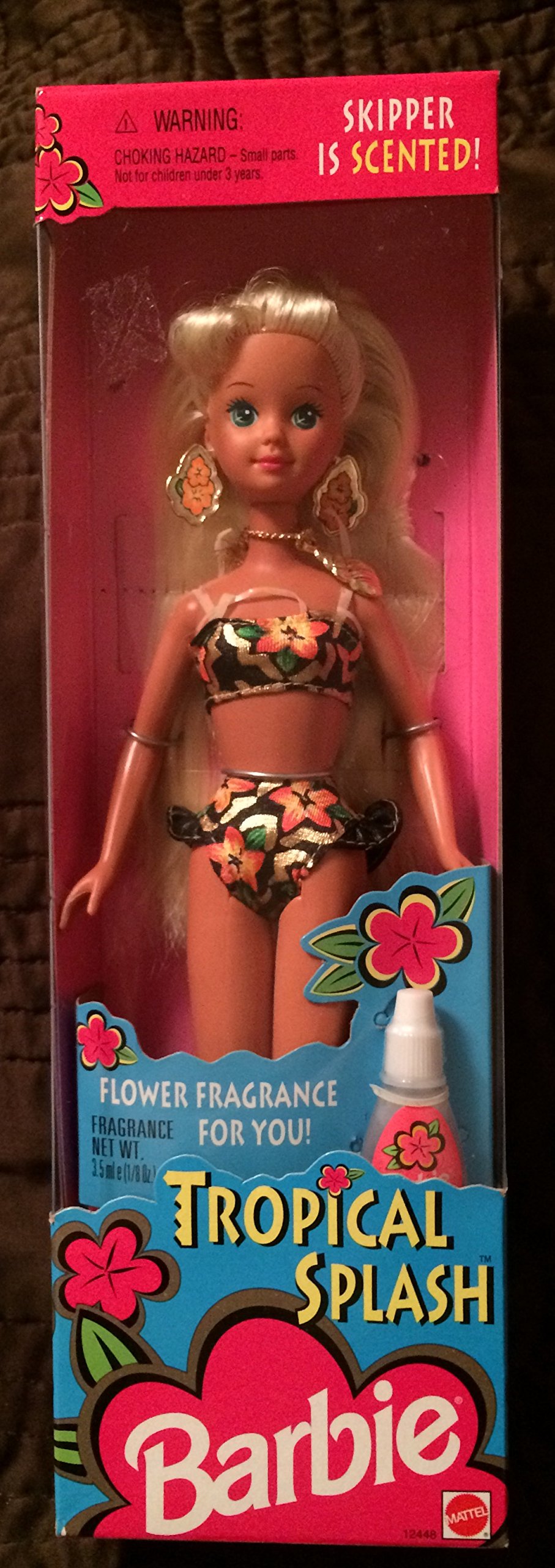Barbie Tropical Splash Scented Skipper Doll (1994) - Vintage Collectible Doll with Tropical Outfit - Perfect for Barbie Collectors, Display & 90s Nostalgia Gifts