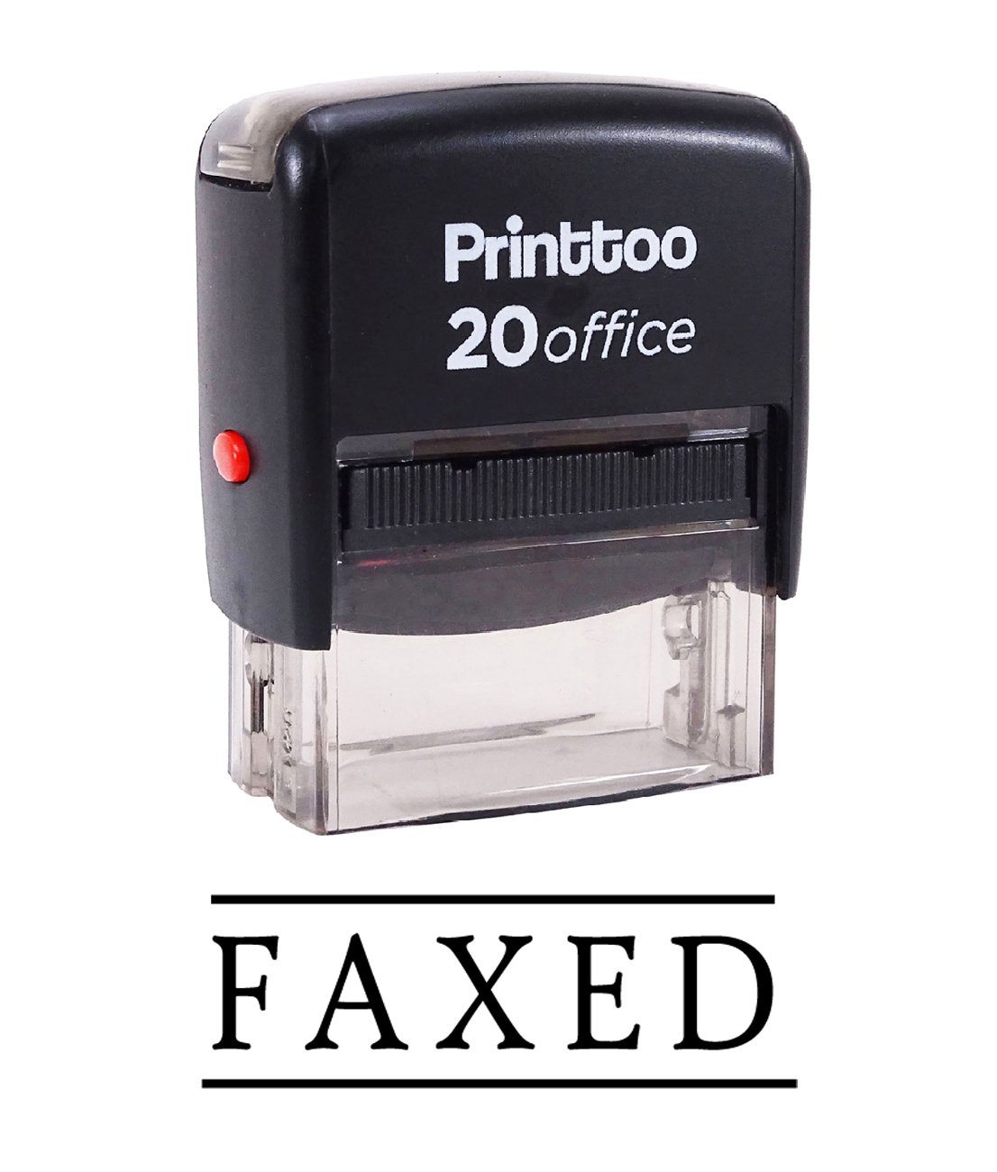 Custom Self-Inking Rubber Stamp - Black | Personalized Office Stamp for Documents, Faxes & Stationery | Perfect for Business, Legal & Home Use